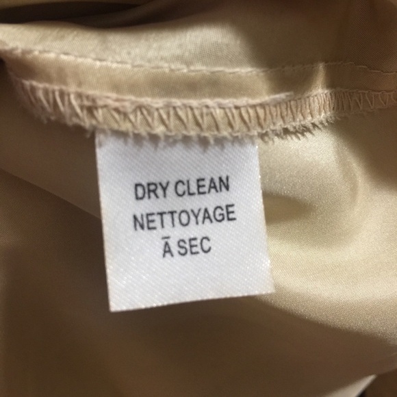 𝅺ROBERT Rodriguez Beige Silk Pleated Skirt Size 6 - Picture 4 of 6